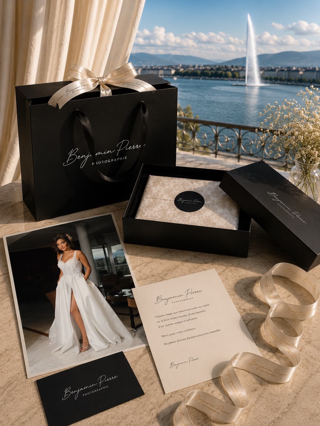 Coffret écrin Benjamin Pierre Photographie — Livraison luxe Genève