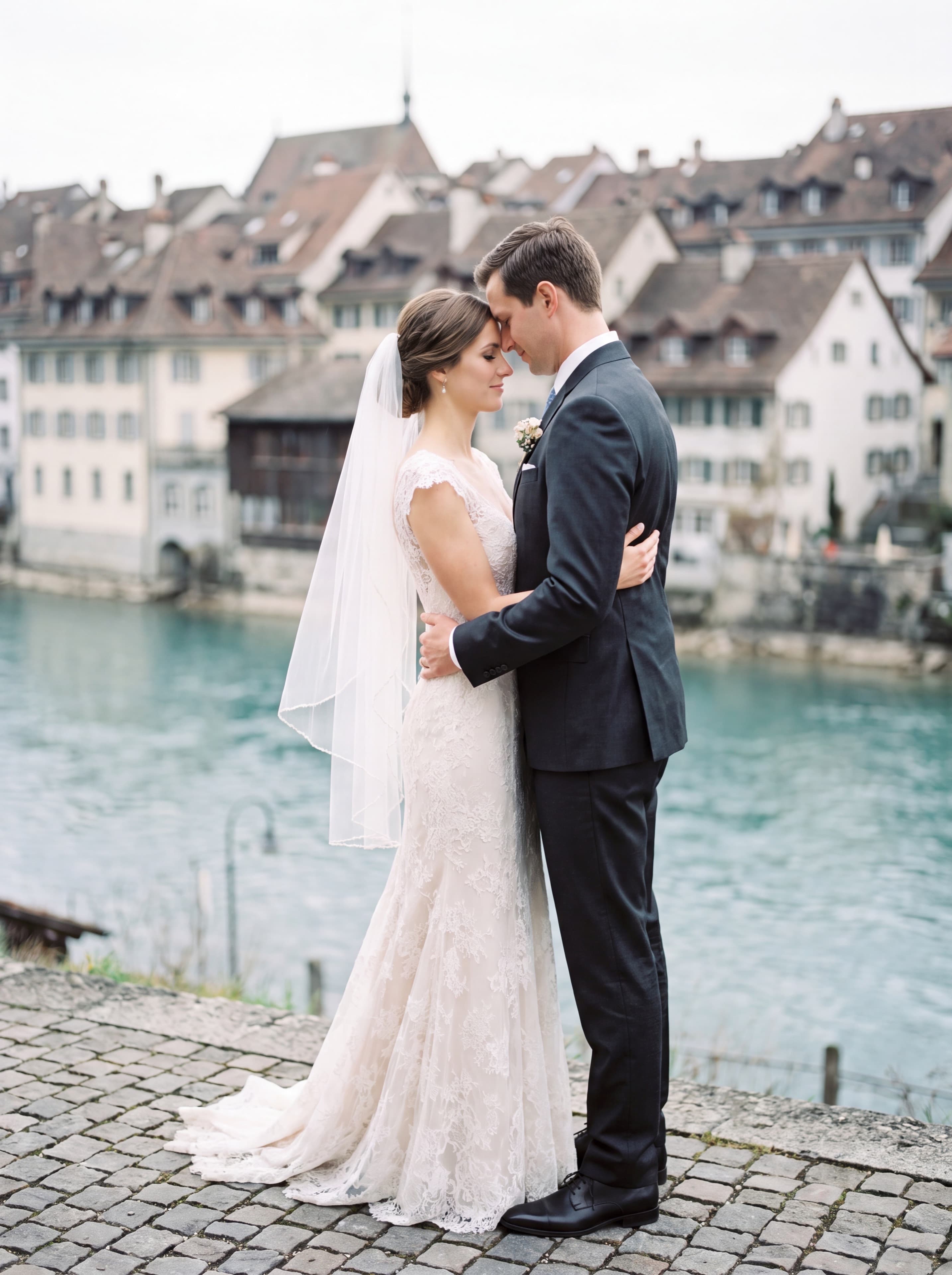 Photographe mariage Berne — Portrait couple intime cérémonie — Benjamin Pierre