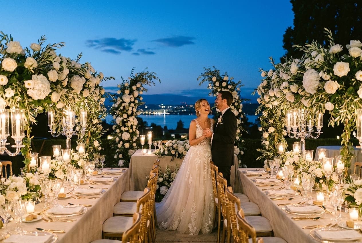 Photographe mariage Cologny — Réception jardin domaine luxe Genève — Benjamin Pierre