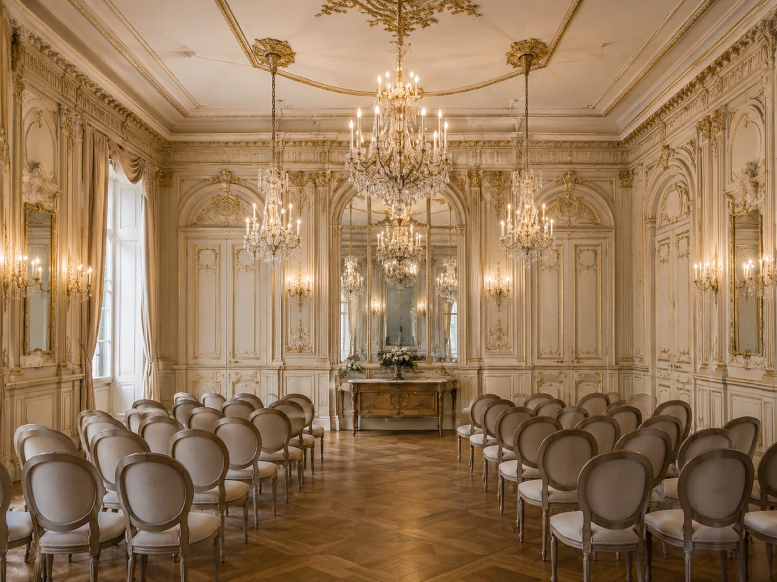 Salle dorée — Mariage luxe Cologny, Suisse 2024 — Benjamin Pierre Photographie