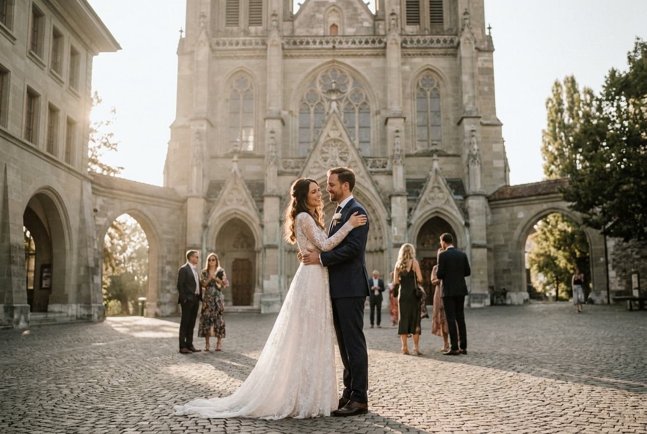 Mariage à Lausanne : Beau-Rivage Palace, Lavaux et Lac Léman