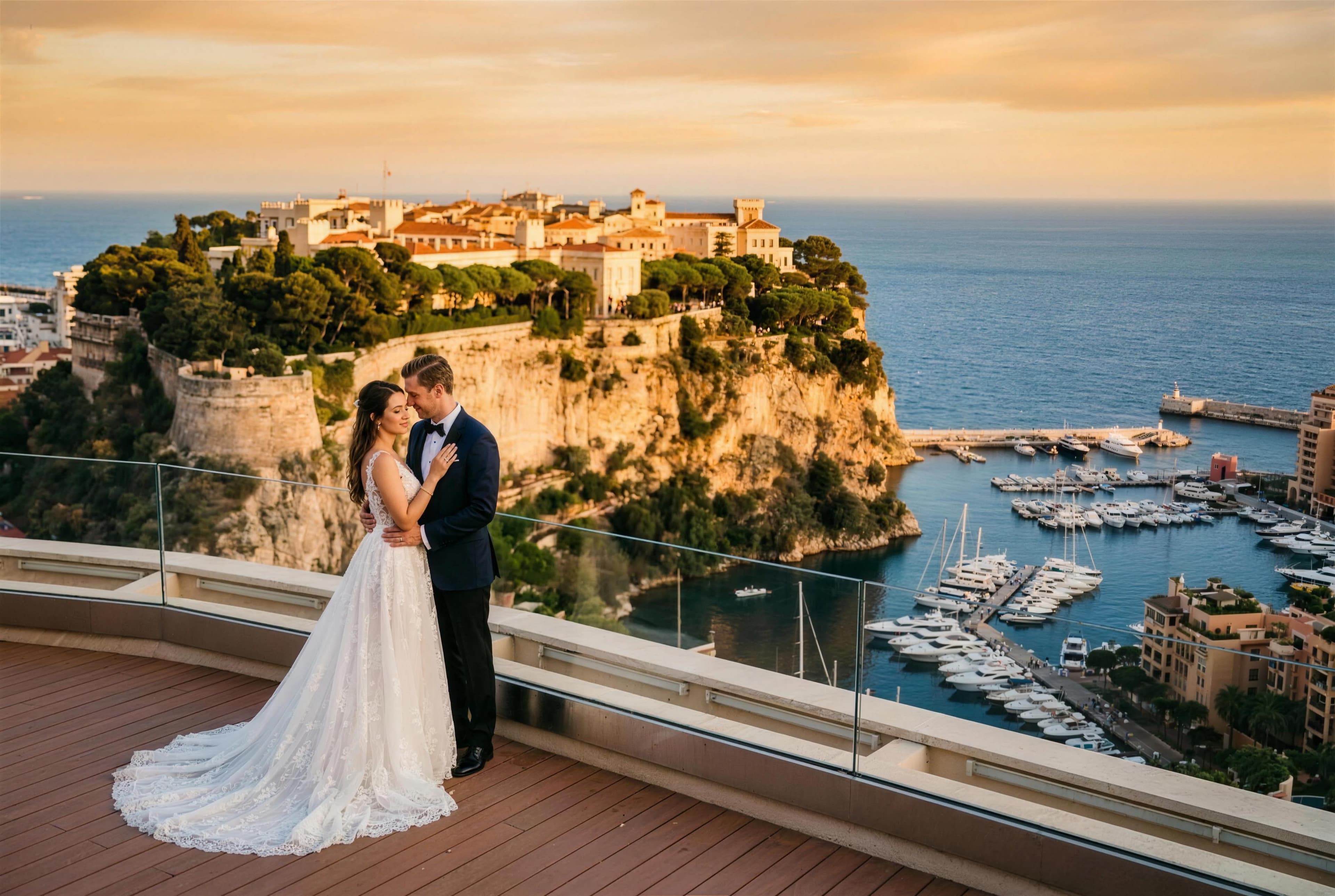 Mariage à Monaco — Glamour sur le Rocher