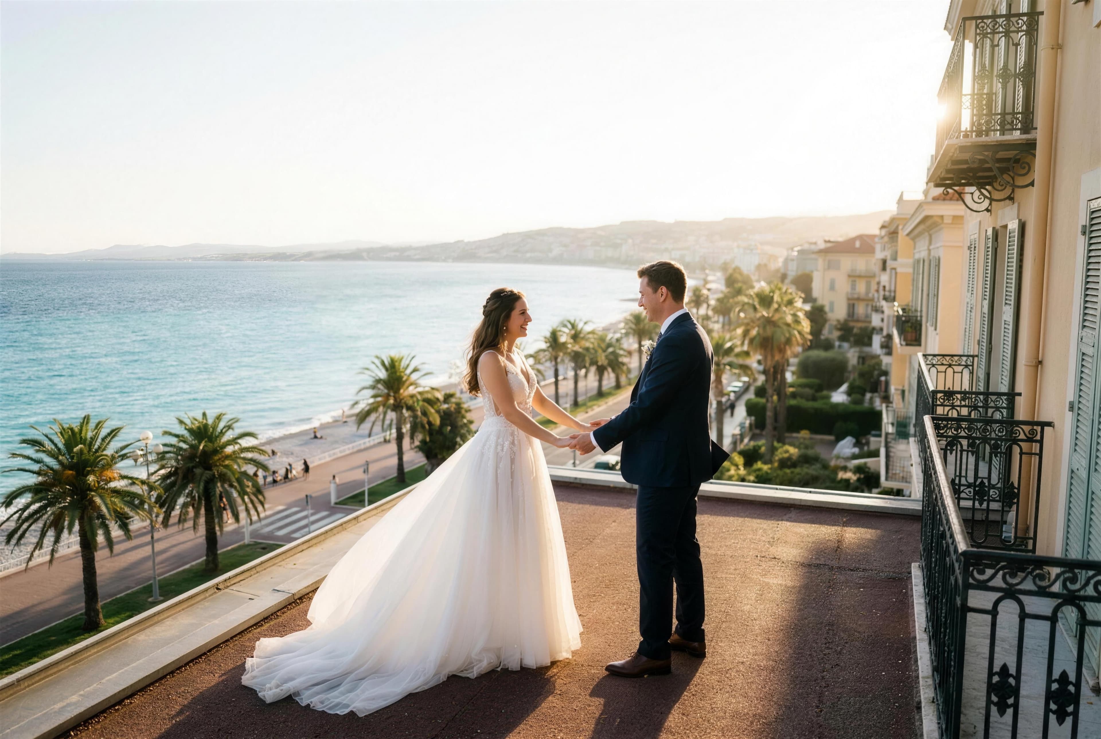 Mariage à Nice : Hôtel Negresco, Villa Éphrussi de Rothschild et Lumière Méditerranéenne