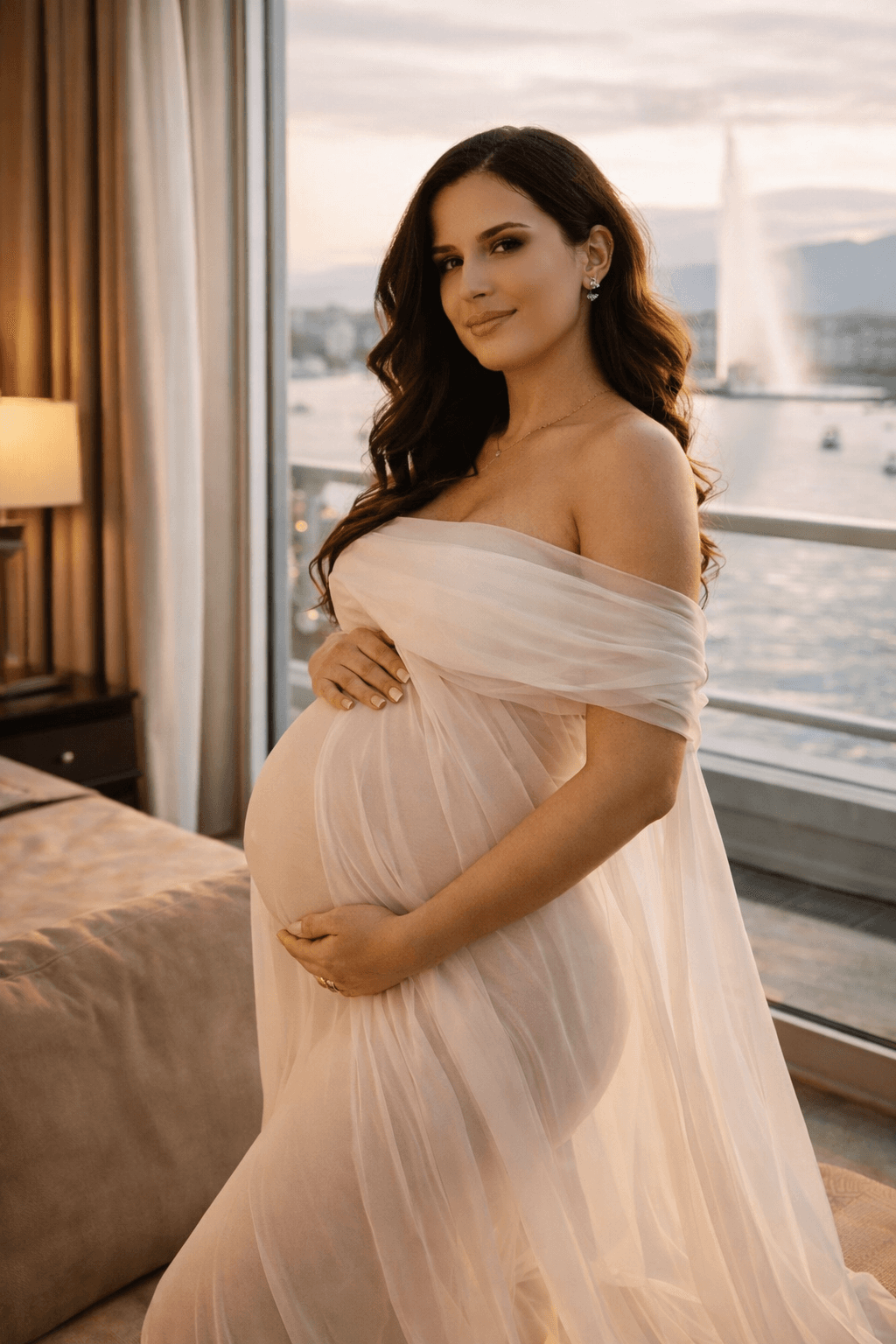 Portrait élégant lumière naturelle Genève — Photographe portrait luxe Suisse